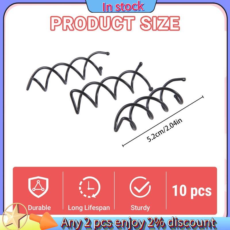 Còn hàng-10 chiếc 1 bộ Kẹp tóc xoắn ốc Xoắn Barrette (Đen)