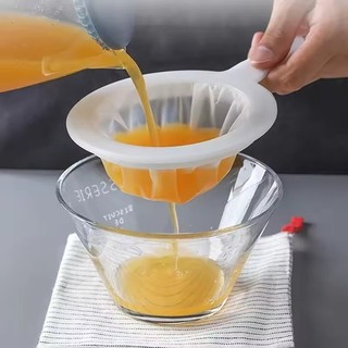 120 200 400 Lưới Bếp Lọc Nylon Siêu Mịn - Muỗng Lọc Sàng Nhựa Cho Sữa Đậu Nành