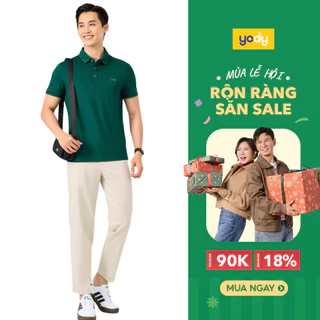 Áo Polo Nam YODY– Vải Cotton Mắt Chim Co Giãn – Thoáng Mát, Chống Nhăn – Áo Thun Có Cổ Nam Thời Trang APM7459