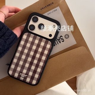 Ốp Điện Thoại Thích Hợp Cho iPhone 7 8 X XS XR XSMAX 11 12 13 14 15 16 17 Pro max Plus Air Brown Yellow Retro Kẻ Sọc Dachshund Vỏ Bảo Vệ Chống Sốc Bao Gồm Tất Cả XRZK