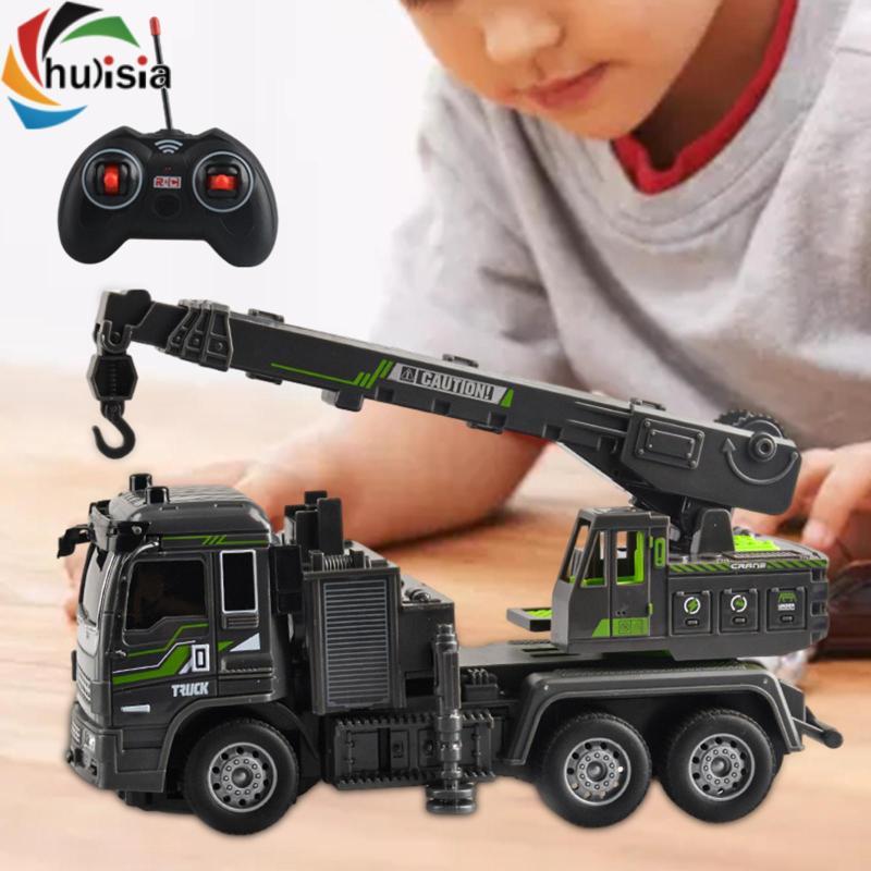 Chalisia 1: 32 RC Kỹ Thuật Xe Ô Tô Đồ Chơi Giáo Dục Điện RC Xe Tải Điều Khiển Từ Xa Xe Tải Cho Bé Trai Trẻ Em 7 8 9 10 Tuổi Trẻ Em