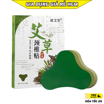 Miếng Dán Ngải Cứu Giúp Giảm Đau Vai Gáy Thải Độc An Toàn Hiệu Quả Cho Sức Khoẻ Hộp 12 Miếng.