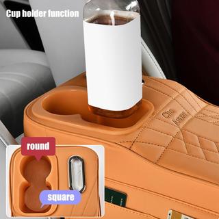 Ô Tô Tay Hộp Tăng Áp Ghế Đa Chức Năng Tổ Chức Tự Động Điều Khiển Trung Tâm Miếng Lót Cốc Đựng Phụ Kiện Xe Hơi pomervn