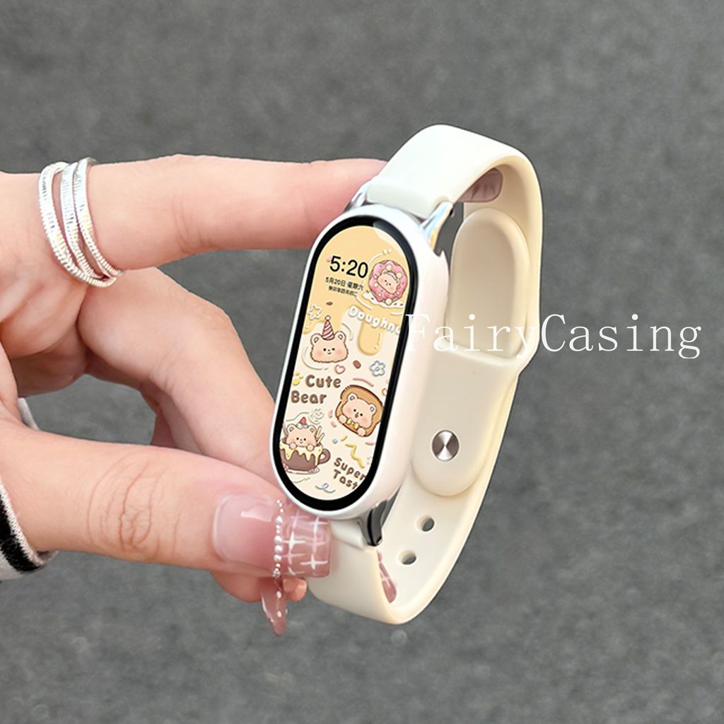 Dây đeo đồng hồ silicon thể thao màu sắc Dopamine cho Xiao Mi Band 10 9 8 7 Pro 6 5 4 3 Vòng đeo tay cho Redmi Watch 6 5 4 Dây đeo