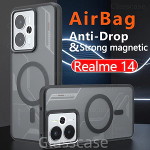 14T X Pro Plus Realme 14T 14X 14Pro 14ProPlus Chống Trầy Xước Trong Suốt Mờ Từ Tính Vỏ Điện Thoại Chống Sốc Bảo Vệ Mặt Sau Cứng Chống Vân Tay