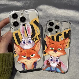 ốp lưng iphone Đồ đôi Nick và Judy phong cách hoạt hình Cho Iphone 17 xs xr 11 12 promax 13 14 15 16 Pro Max Plus