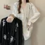 Áo thun dài tay thêu sequin nữ, phong cách Xuân Thu mới với dáng rộng thoải mái