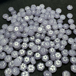 ((10 cái) Hetian Jade Khói Tím 8x5mm hạt phẳng rời - phụ kiện vòng tay)