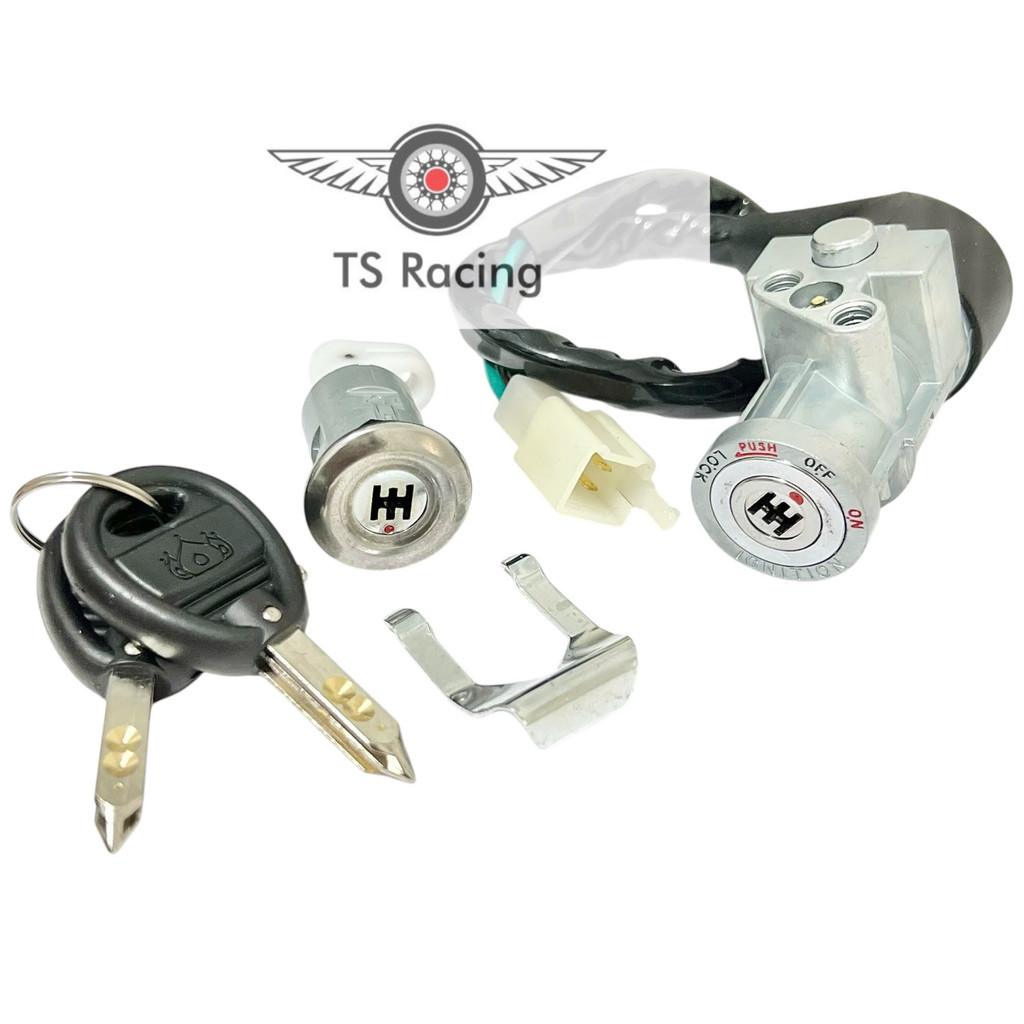 Bộ ổ khoá trước sau 6 cạnh sym elegant 50 - elegant 100 vương niệm