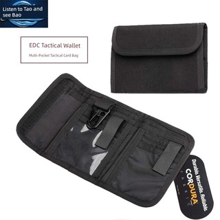 1.000D Nylon Chiến Thuật Ví EDC Giảm 30% Ví Quạt Quân Sự Đa Năng Dung Tích Lớn Nylon ID Chủ Thẻ