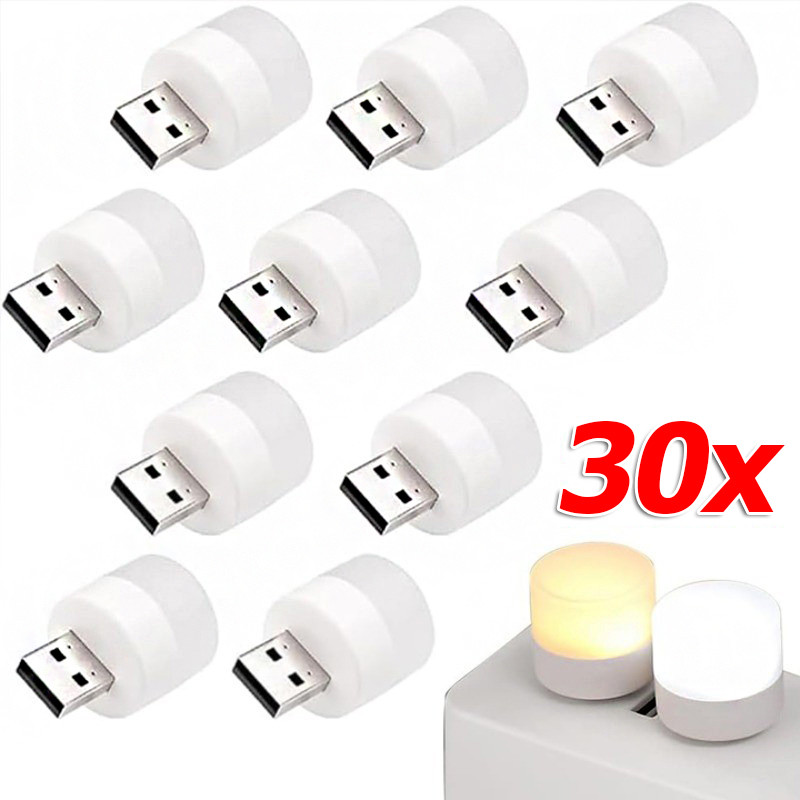 10 / 20 / 30 Chiếc Mini USB Cắm Đèn Ngủ / Bảo Vệ Mắt Đèn LED Đọc Sách Đèn Di Động