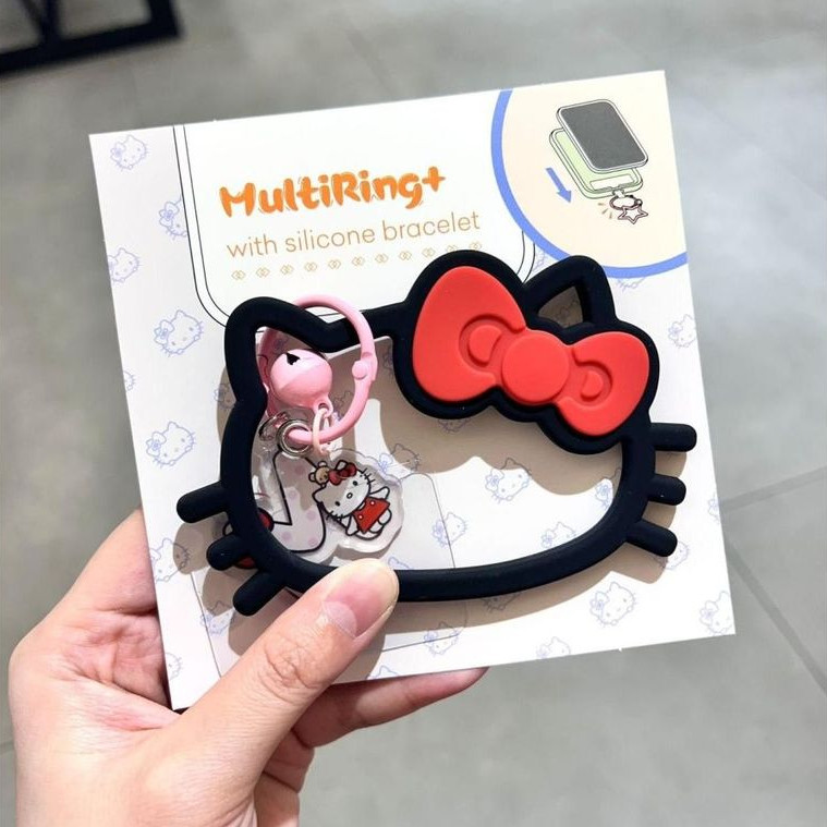 Hello kitty Điện Thoại Di Động Mặt Dây Chuyền Phong Cách Mới Sanrio sanri Cùng Phong Cách Mèo Mặt Dây Chuyền Kitty Dây Đeo Tay Đa Năng Silicon