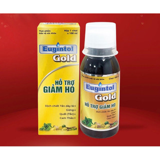 Siro Ho Thảo Dược Giúp Bổ Phế, Giảm Ho, Giảm Đau Họng, Khàn Tiếng, Eugintol Gold (Chai 100ml)