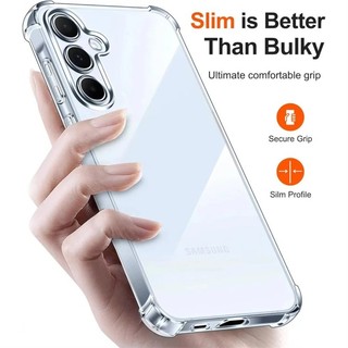 Ốp Lưng Trong Suốt Cho Samsung Galaxy S24 FE 5G Slim Soft TPU Vỏ Bảo Vệ Trên SamsungS24FE Samung S24FE S25FE S 24FE 25FE 5G