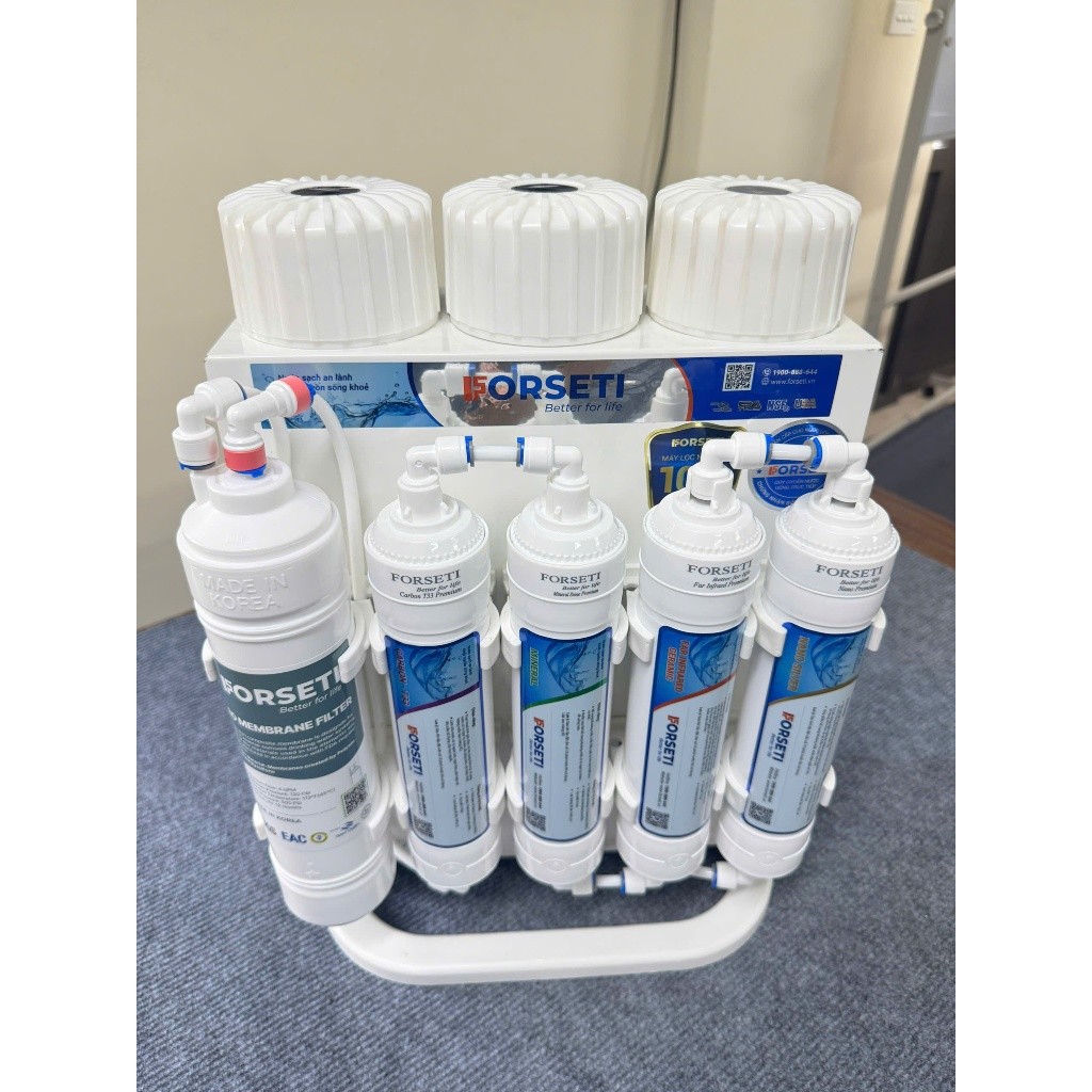 Máy Lọc Nước Để Gầm FORSETI FWP-888-X10 10 Cấp Lọc Công Suất 15 lít/h Bình áp 8 Lít, Bảo Hành 2 năm