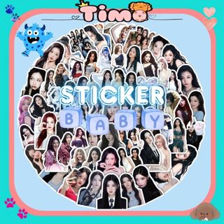 Sticker Kpop Cắt Sẵn Niêm Phong Trang Trí Điện Thoại Sổ Tay Decor Sưu Tầm Cute Timo ST24