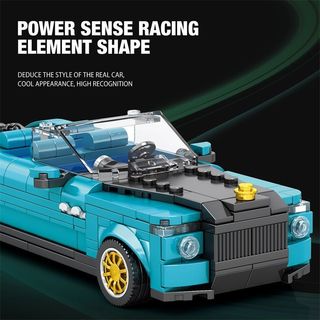 Zhen Brick Rolls-Royce Khối Xây Dựng Trong Nước Đua Tương Thích Lego Lắp Ráp Đồ Chơi Đồ Trang Trí Mô Phỏng Mô Hình Bé Trai Quà Tặng 8.3 QRX3