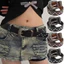 Dây thắt lưng da PU phong cách Gothic Punk Y2K Retro - Có thể điều chỉnh, phù hợp với váy, quần jeans và áo sơ mi