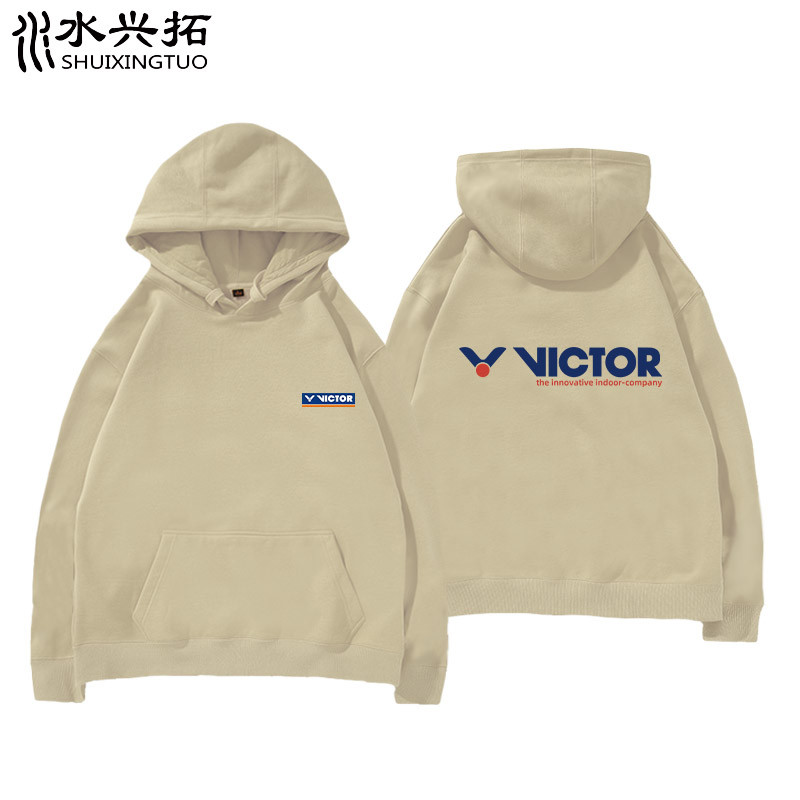 VICTOR Áo khoác cầu lông Unisex kèm mũ trùm đầu, form rộng - Mã 1205