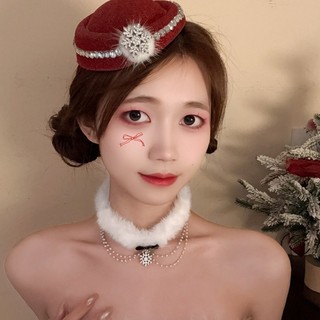 Kẹp tóc hình chuông và hươu sừng dành cho mùa thu đông, phụ kiện thời trang sang trọng