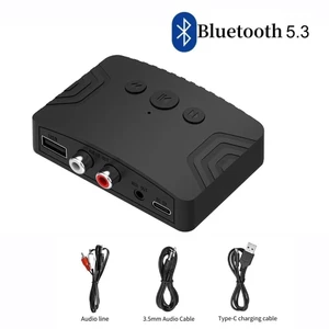 2025 Bộ thu Bluetooth 5.3 Truyền âm thanh không dây cho xe hơi, loa, TV 124Jack 3.5/RCA Adapter 124Pin sạc 124Free Ship