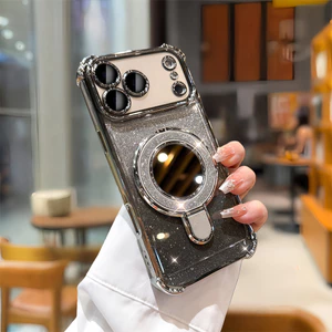 Ốp khung gương mạ điện, bảo vệ camera toàn diện, chống sốc, vỏ cứng cho iPhone 17 Pro Max 16 11 12 13 14 15 Pro Max 16 Plus