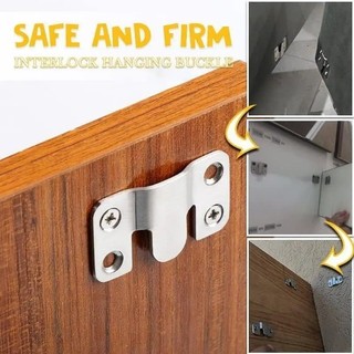 3 / 6 / 9 Cặp Thép Không Gỉ Xả Gắn Giá Đỡ Khóa Liên Động Treo - Khung Ảnh Móc Kết Nối Nội Thất