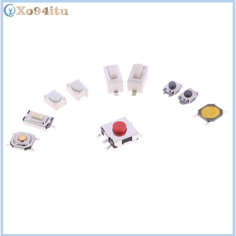 XOITU 250 Cái 10 Loại Nút Nhấn Xúc Giác Chìa Khóa Ô Tô Nút Cảm Ứng Microswitch VN