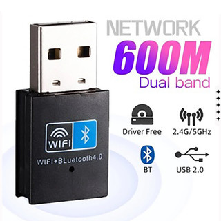 USB Thu Sóng Wifi Và Bluetooth Chất Lượng Tốt, Giải Pháp Cho Máy Tính PC Và Laptop Hỏng, Tốc Độ 150Mbps