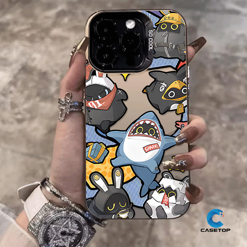 Ốp Lưng Cho Oppo A60 A3X A3Pro A5i A38 A18 A74 A15 A3 A3s A16 A7 A78 A52 A54 A79 A98 A77 A17 A15s A58 Reno 11F 12F 10 11 12 Thời Trang Thoáng Mát Zenless Zone Zero Game Dễ Thương Bangbo Shark Cover
