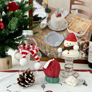 Mũ Len Và Khăn Quàng Cổ Mini Tổng Hợp Trang Trí Noel Xinh Decor Đồ Dùng Timo GQ17