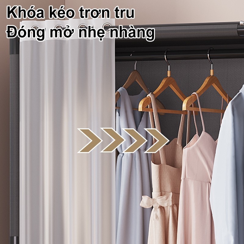 𝐎𝐥𝐢𝐟𝐞 Tủ Quần Áo Tủ Vải Tủ Đựng Quần Aó Đa Năng Khung Thép Chịu Lực Tốt Chống Bụi Thiết Kế Hiện Đại