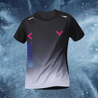 Áo Victor Gradient tùy chỉnh cho nhóm, nhanh khô, phù hợp vận động ngoài trời như bóng chuyền, tennis và chạy bộ.