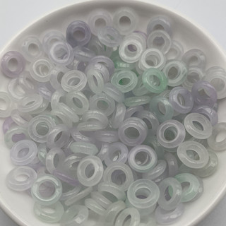 ((20 Cái) Phụ kiện vòng tay tự làm leo núi ngọc lục bảo 10mm
