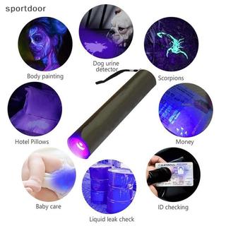 [sportoutdoor] Đèn pin UV 3W 365nm Đèn pin sạc USB cho thú cưng Nước tiểu Tinea Money Ore Scorpion Bút đánh dấu mực vô hình [out]