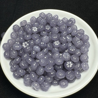 ((10 cái) Hetian Jade Khói Tím 8x5mm hạt phẳng rời - phụ kiện vòng tay)