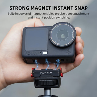 Dành Cho DJI OSMO ACTION 6 Đế Phát Hành Nhanh Từ Tính 1 / 4 Mở Rộng adapter Giá Đỡ DJI Nano Phụ Kiện Máy Ảnh Thể Thao