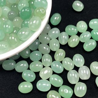Những viên ngọc aventurine tự nhiên 8x10mm, phù hợp làm phụ kiện vòng tay thủ công