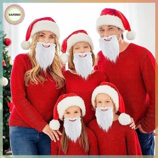 SAFENH - Râu Giả Ông Già Noel Cho Cosplay Giáng Sinh, Thích Hợp Cho Thanh Thiếu Niên Và Người Lớn