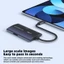 Btsg Hợp kim nhôm USB C Đầu đọc thẻ OTG cho thẻ nhớ TF và CF Đôi USB C USB A Cổng 480Mbps Tốc độ truyền phích cắm