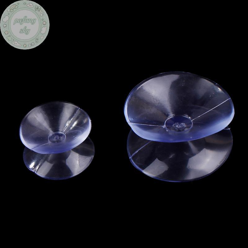 PUSKY 20 Chiếc Hai Mặt Nhựa Hút Chân Không Chống Trơn Trượt Trong Suốt Hút Miếng Lót Cho Kính Ô Tô Cửa Sổ Bàn Top Miếng Đệm DIY Giá Đỡ Xà Phòng VN