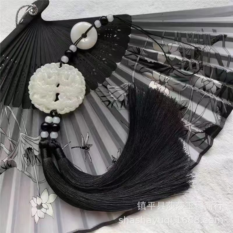 Mặt Dây Chuyền Đôi Giả Ngọc Tinh Tế, Phù Hợp Với Trang Phục Cổ Hanfu
