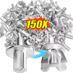 50 / 100 / 150 Chiếc Đầu Móng Tay Mở Rộng Ổ Đĩa Búa - Đinh Tán Mở Rộng Hợp Kim Nhôm - Gõ Loại Vít Móng Tay - Gia Đình Đinh Vít Khai Thác Nhỏ — ảnh 1