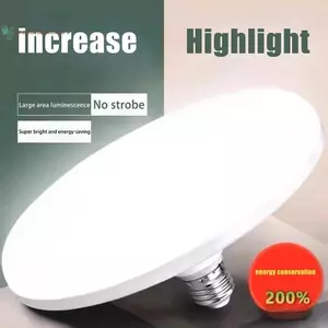 BeautifulHomeA 1 Cái 20-200W Chiếu Sáng Trong Nhà Đĩa Bay Đèn Trần Đèn Nhà Để Xe Bóng Đèn LED AC 220v E27 Đế Đèn Tiết Kiệm Năng Lượng Gia Đình VN