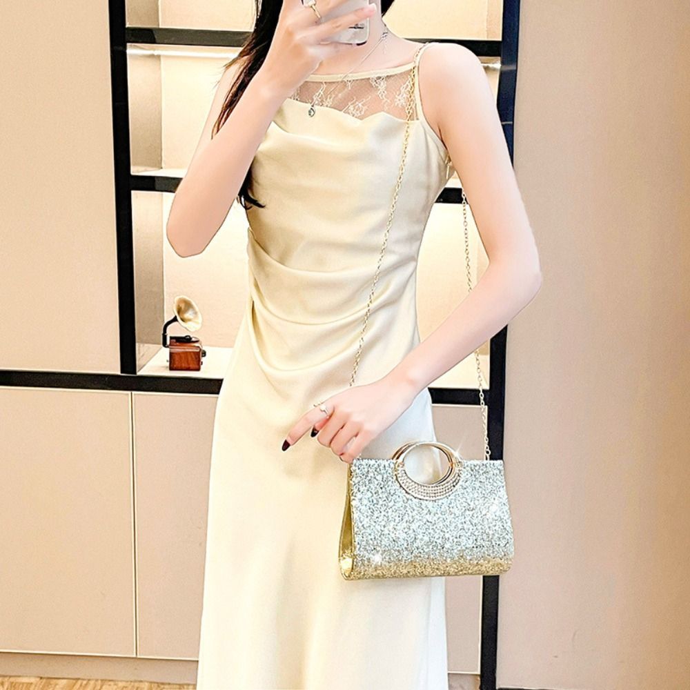 Túi tiệc tối GOJO Sequin, Túi đeo tay lấp lánh Túi xách sáng bóng, Túi đeo vai di động Dung tích lớn Túi ly hợp nữ sang trọng dành cho nữ
