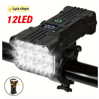 12 Đèn LED Sạc Trước Xe Đạp Có Sừng MTB Đầu Đèn An Toàn Cho Đi Xe Đạp Ban Đêm Chống Nước IPX 5 đèn bán như tôm tươi