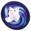 Nhật Bản EPOCH Hình Mèo Móc Từ Tính Viên Đồ Chơi Mèo Biến Mất Trong Vũ Trụ Tủ Lạnh Miếng Dán AX49