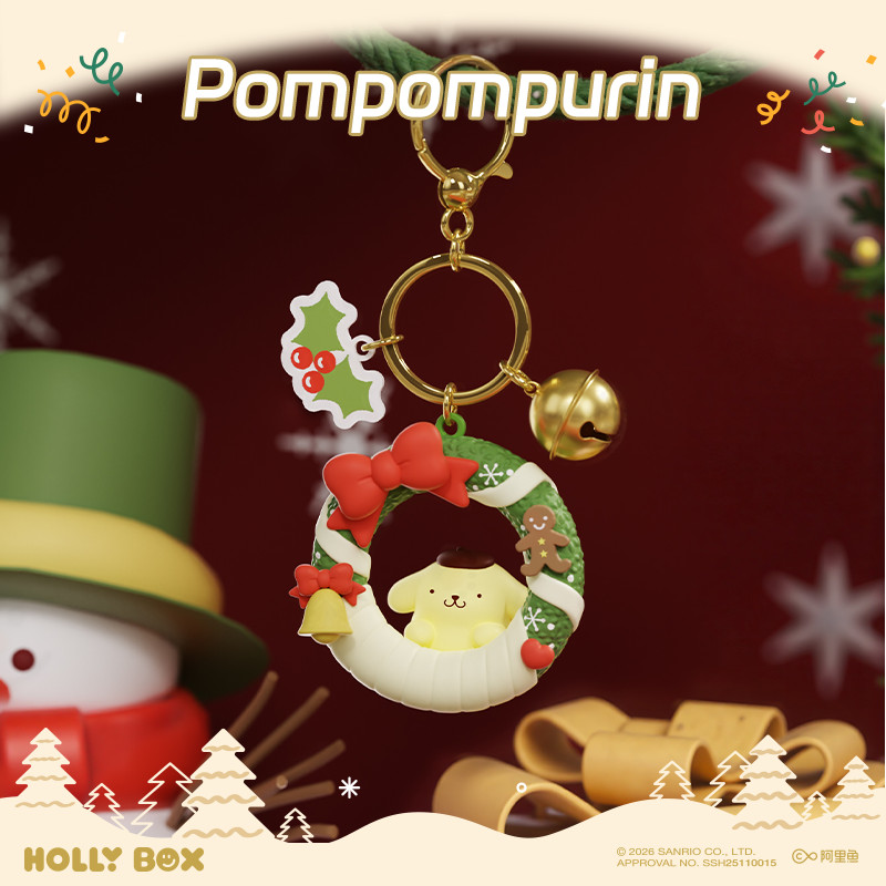 Sanrio Nhân Vật Giáng Sinh Vòng Hoa Móc Khóa Mặt Dây Chuyền Hello Kitty Móc Khóa Túi Mặt Dây Chuyền Quà Tặng