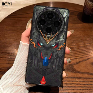 Tương thích với ốp điện thoại VIVO X200 Anime Gundam Fighter X90S, ốp trong suốt mới X100, bảo vệ toàn diện cho X70Pro