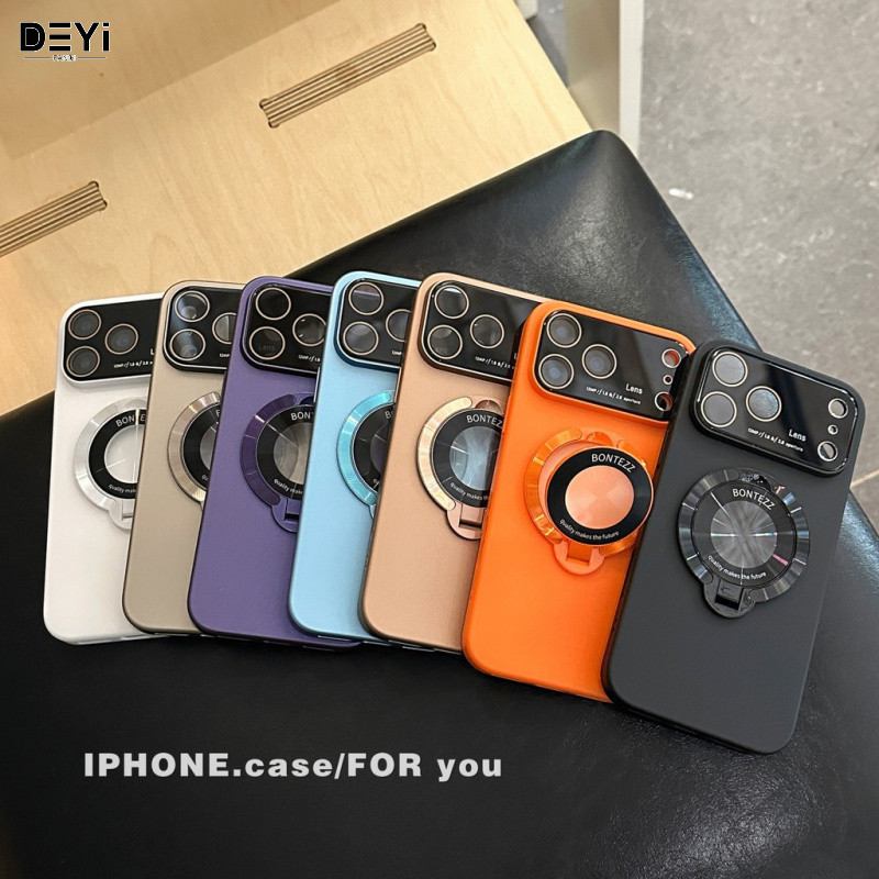 Thích hợp cho iphone 17 Pro Max PC Vỏ điện thoại giá đỡ từ tính cửa sổ lớn